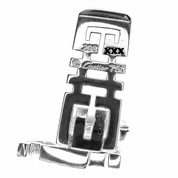 Authentic! Cartier Le Baiser Du Dragon 18k White Gold Diamond Ruby Pin Clip - Picture 4 of 8